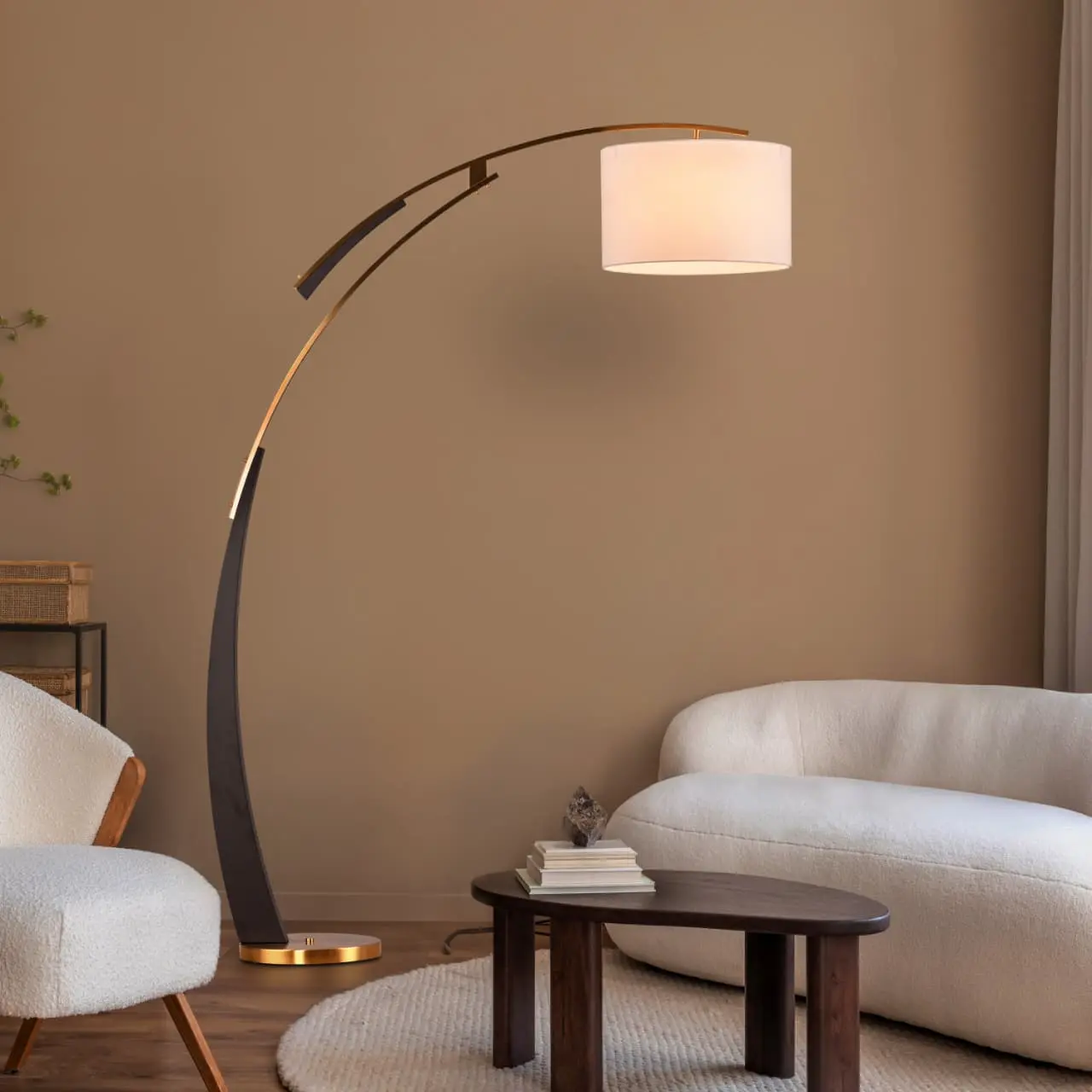 Woven Rattan Organic Floor Lamp